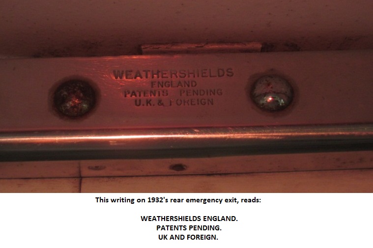 The &quot;Weathershield&quot; under the rear emergency roof exit.