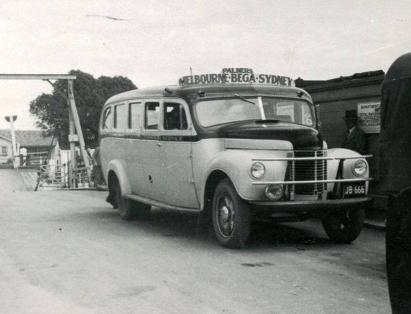 Palmers bus. Traralgon to Sydney--1947.jpg