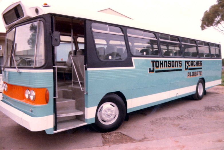 The ex STA Freighter Lawton bodied Bedford in new &quot;Associated Tourist Services&quot;.There were 2 identical buses, #47 and #48.The fllet numbers were based on the company phone number at the time starting with 4748..