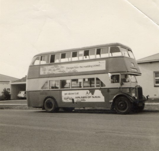 Ex Sydney Double decker at Semaphore South alongside out home around 1970-71.
