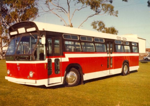 Ex STA Adelaide AEC.This bus was narrowed and painted by &quot;Smith &amp; Sons&quot; Edwardstown.This paricular bus was delivered as per this livery to Smeckles at Southport,Qld. Smith's also converted another AEC for the ABC (channel 2)Adelaide).