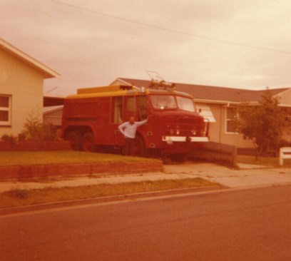 Thornycroft Fire Tender.1974.This was bought from Norm Beechy's yard in Melbourne that year and driven back to Adelaide.
