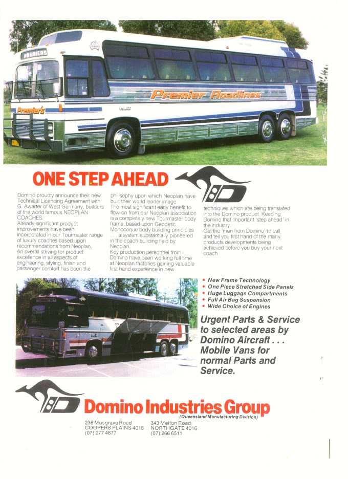 Truck &amp; Bus Advert for Domino Industries.