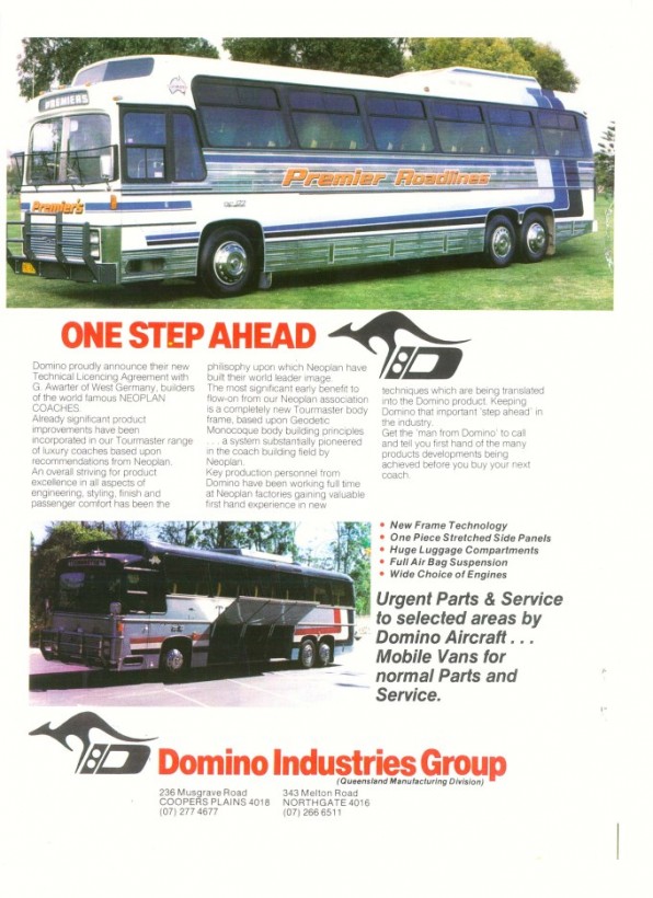 Another Truck &amp; Bus advert for Domino Industries.