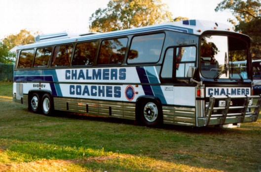Chalmers Coaches Austral Tourmaster.<br />I would consider this photo to be one of the most beautiful photos of one of the most beautiful looking liveries.Maybe we need to start a post for a competition to see who can post the most beautiful bus or coach photo.