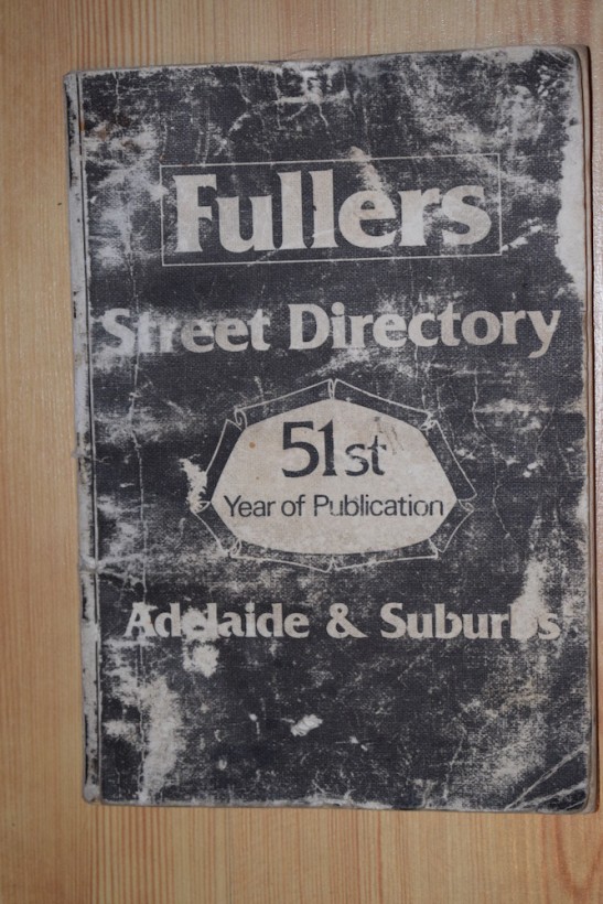 The front cover of my 1978 Fuller's Street Directory. It's pretty battered, and was that way when I bought it.