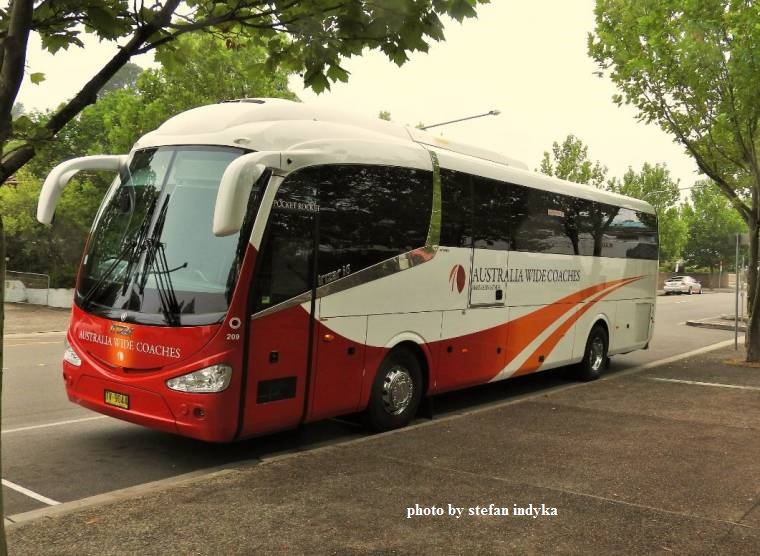 Not yet appearing on fleet lists for Australia Wide is fleet 209, TV 9044 Scania Irizar i6 combination.<br />Appears to be a second identical unit in the fleet.