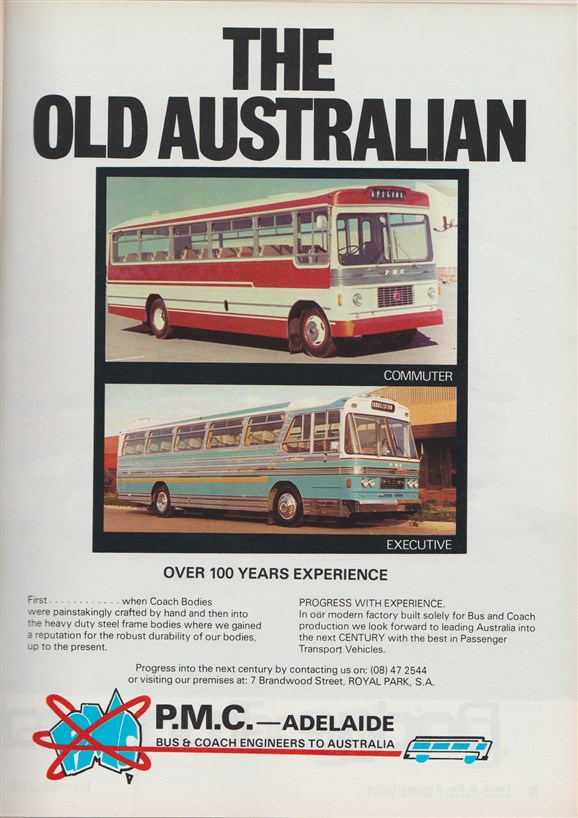 An advert from &quot;Truck &amp; Bus&quot; magazine for PMC.