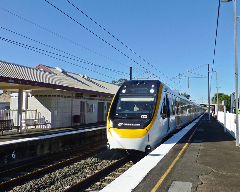 NGR 722 passing through Booval on a test run.