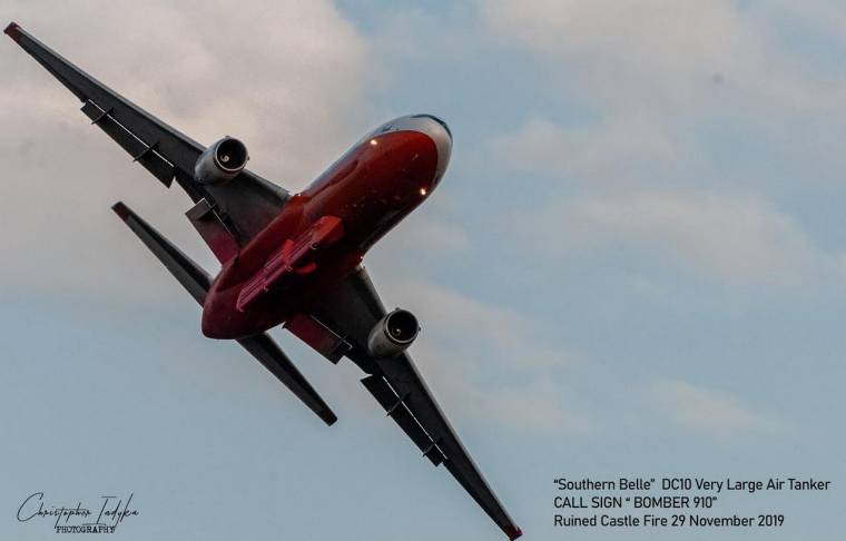 The DC10 is one big plane for fire fighting.