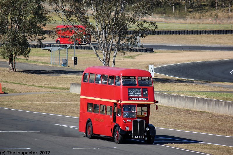 RT 3708 and RM 1708 
Two ex London double deckers on the track at the Eastern Creek Raceway 19/8/2012.
Keywords: inspectorphoto