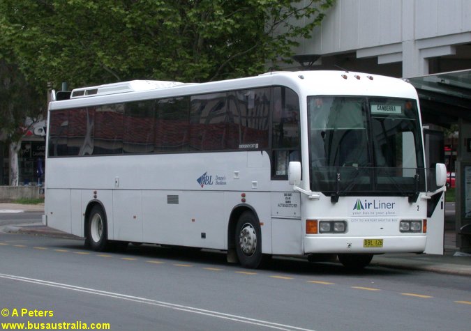 DBL 126
Deane's Buslines (Queanbeyan) (2) Volvo B10M/Volgren Airliner at Canberra City Bus Interchange (Civic). The airliner service ceased in 2011.
Keywords: abpphoto volgren volvo_B10M