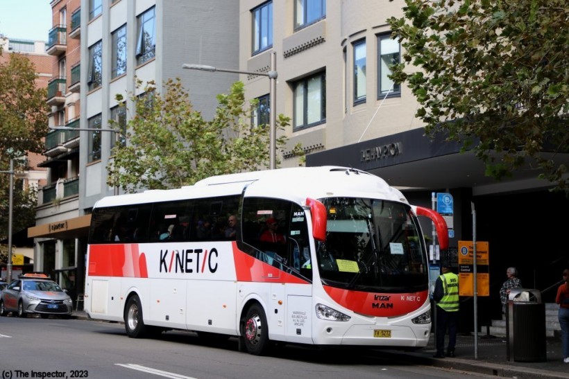 TV 5272
Kinetic Group (7018) MAN 19.320/Irizar i6, ex Telfords at Kings Cross, Sydney on rail replacement services 10/4/2023. 
Keywords: inspectorphoto Telford kinetic_group man_19.320 Irizar_i6