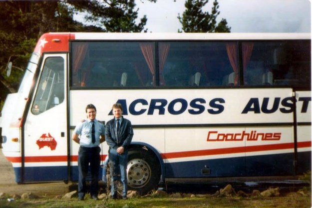 On tour in 1986 with the first Bova #60 at Little Hartley Nsw in 1986.