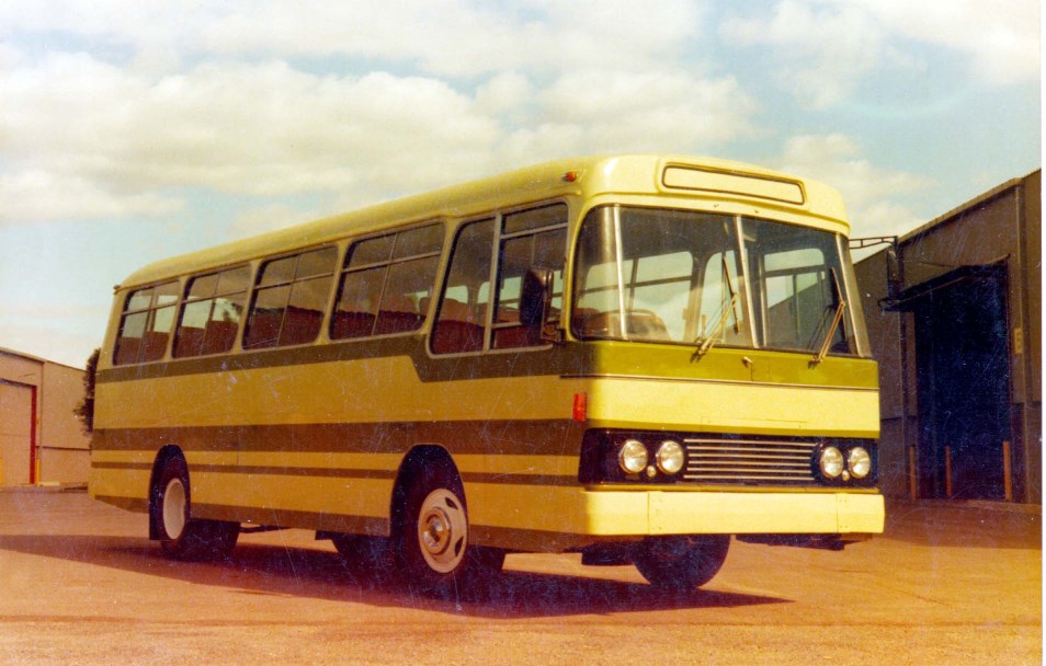 Adelaide built Denning bus,ex STA Adelaide,in new Livery.