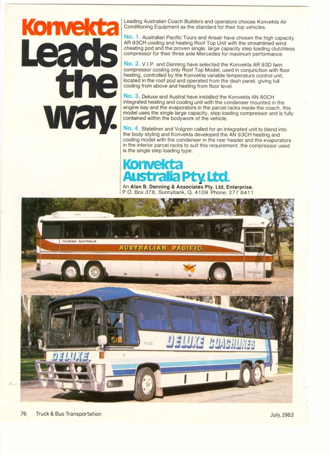 Truck &amp; Bus advert.