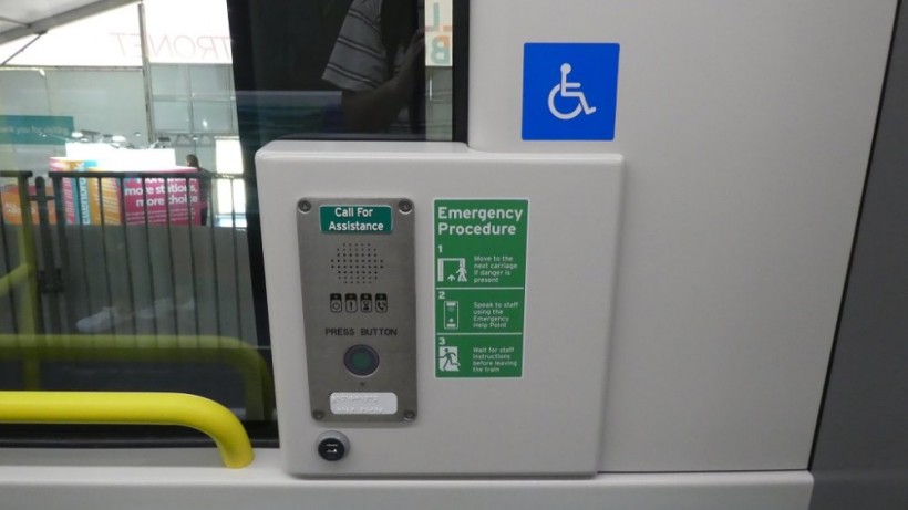 Call for Assistance button along with a USB charging port for those in the wheelchair bay.